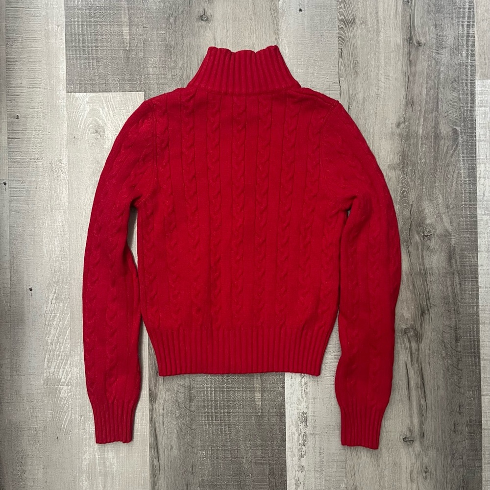 Edikted Ryn Cable Zip Sweater Size Small - Picture 4 of 5